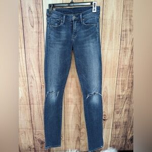 Citizens of humanity size 25 skinny leg distressed jeans mid waist